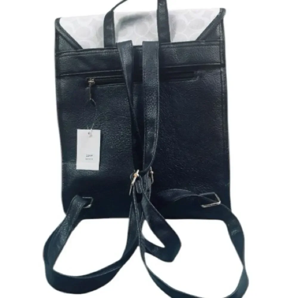 Designer White Gray Track Colorblock Backpack